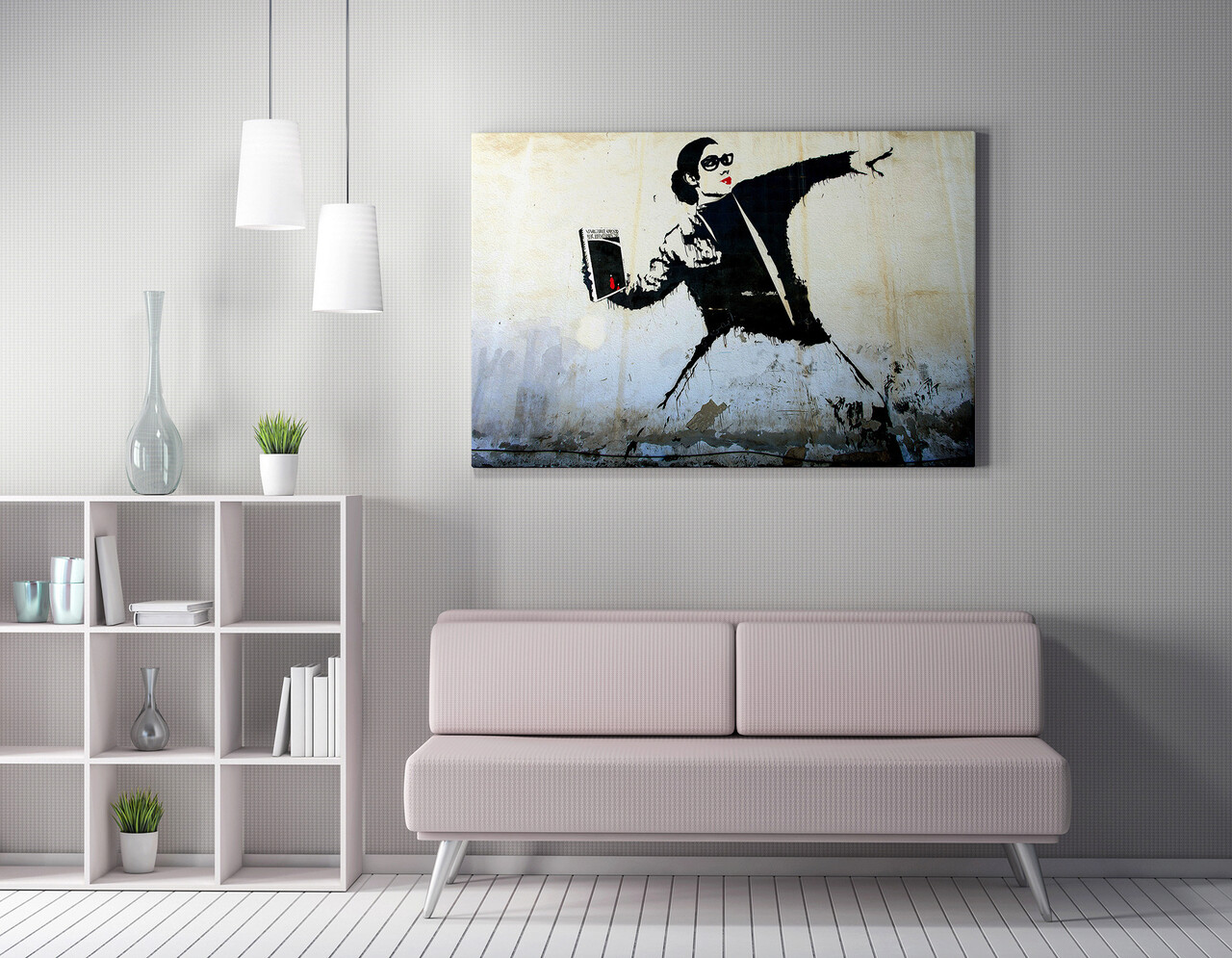 Tablou decorativ, WY54 (50 x 70), Canvas imprimat, Multicolor - imagine 6